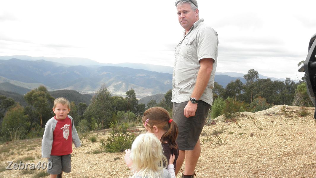 15-Adam enjoys the views of Licola with the kids from the helipad.JPG